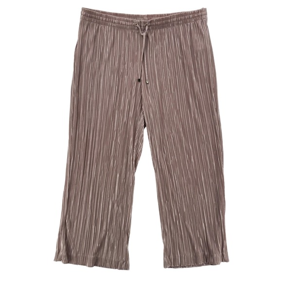 Calvin Klein Pants Womens Medium Pleated Wide Leg M9BK2230 Polyester New - Picture 1 of 7